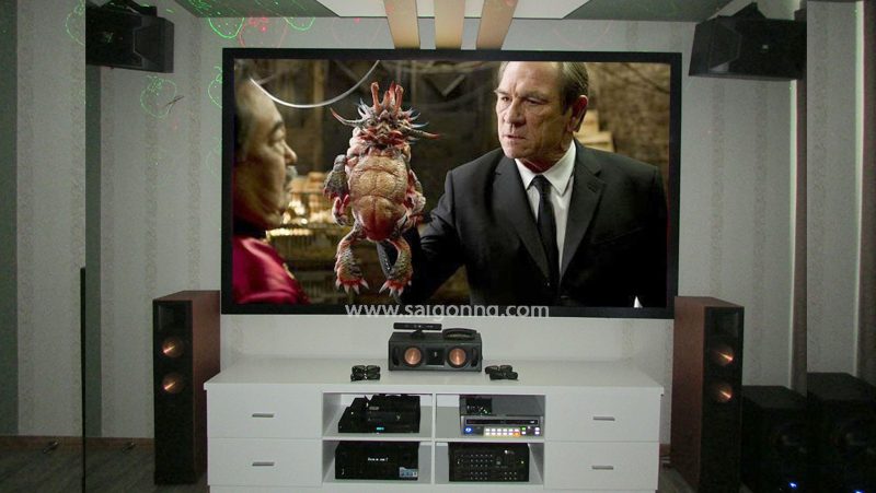 Phong phim gia dinh Denon - Klipsch