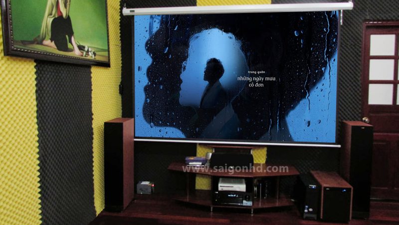 Phong phim gia dinh don gian Denon - Klipsch