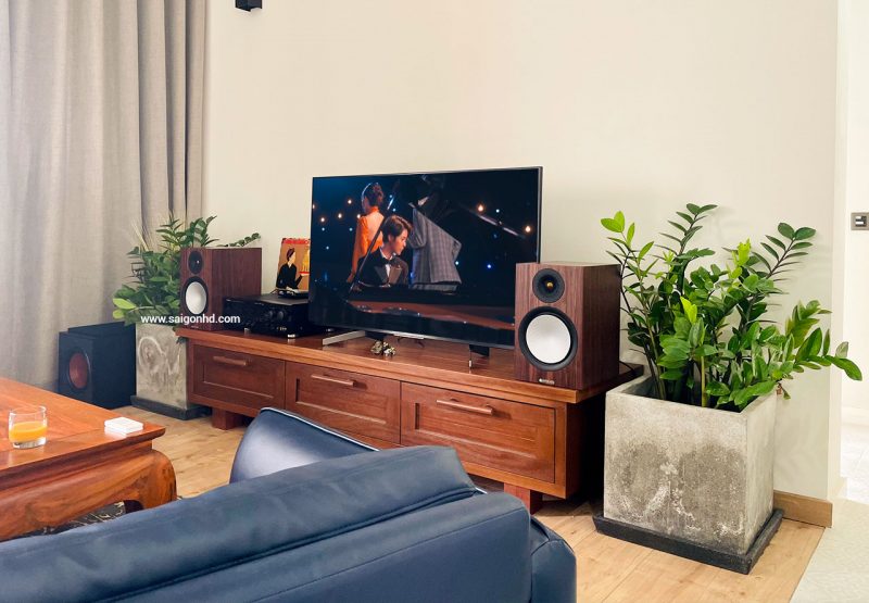 Dan nghe nhac gia dinh nho gon Monitor Audio 01