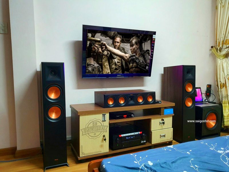 Dan am thanh xem phim gia dinh Denon - Klipsch 02