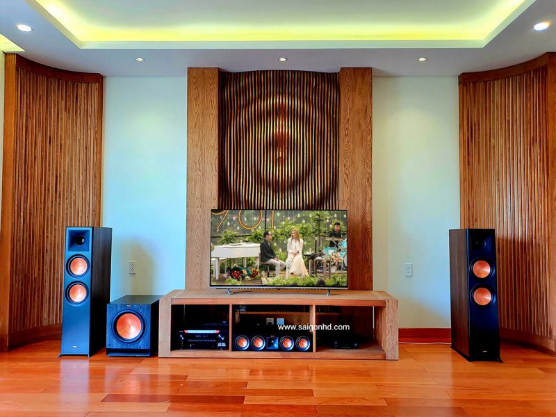 Dan am thanh xem phim 7.1 gia dinh Denon - Klipsch 01