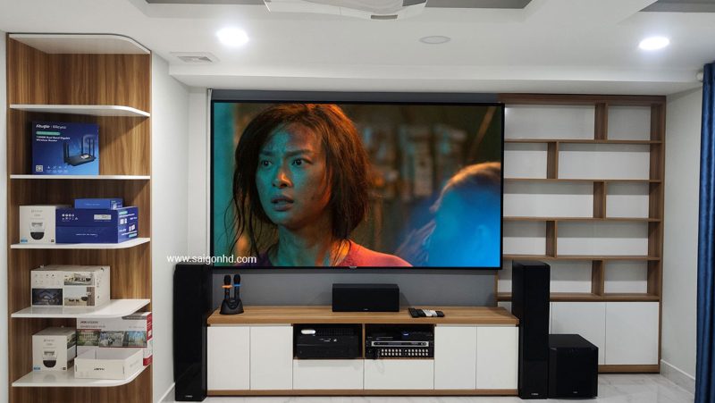Phong giai tri voi he thong am thanh Yamaha