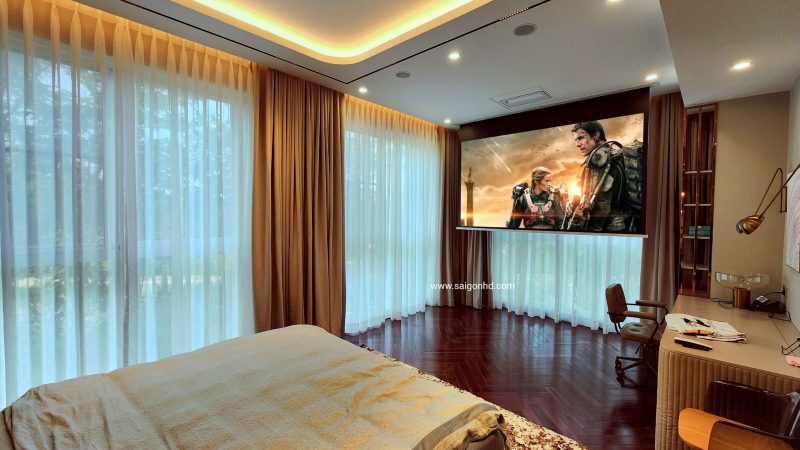 He thong am thanh am tran Bose va May chieu 4K LG CineBeam HU715QW 19