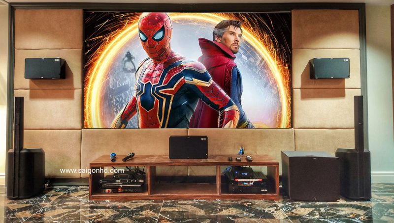 Phong giai tri gia dinh cao cap voi he thong am thanh THX Jamo 20