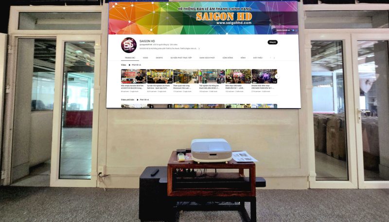 He thong trinh chieu voi may chieu sieu gan Viewsonic PX800HD 17