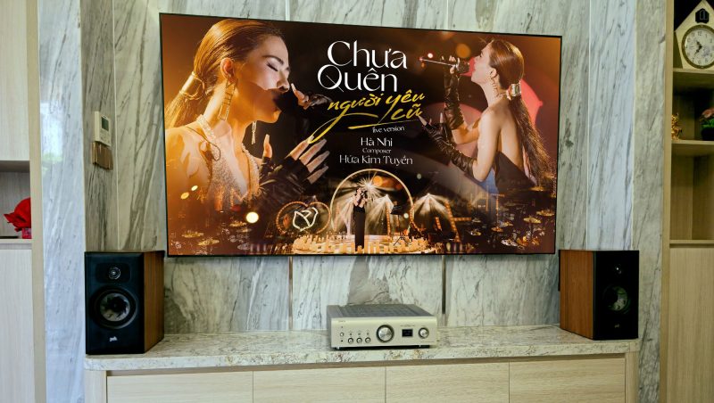 Dan am thanh nghe nhac nho gon Denon - Polk 08