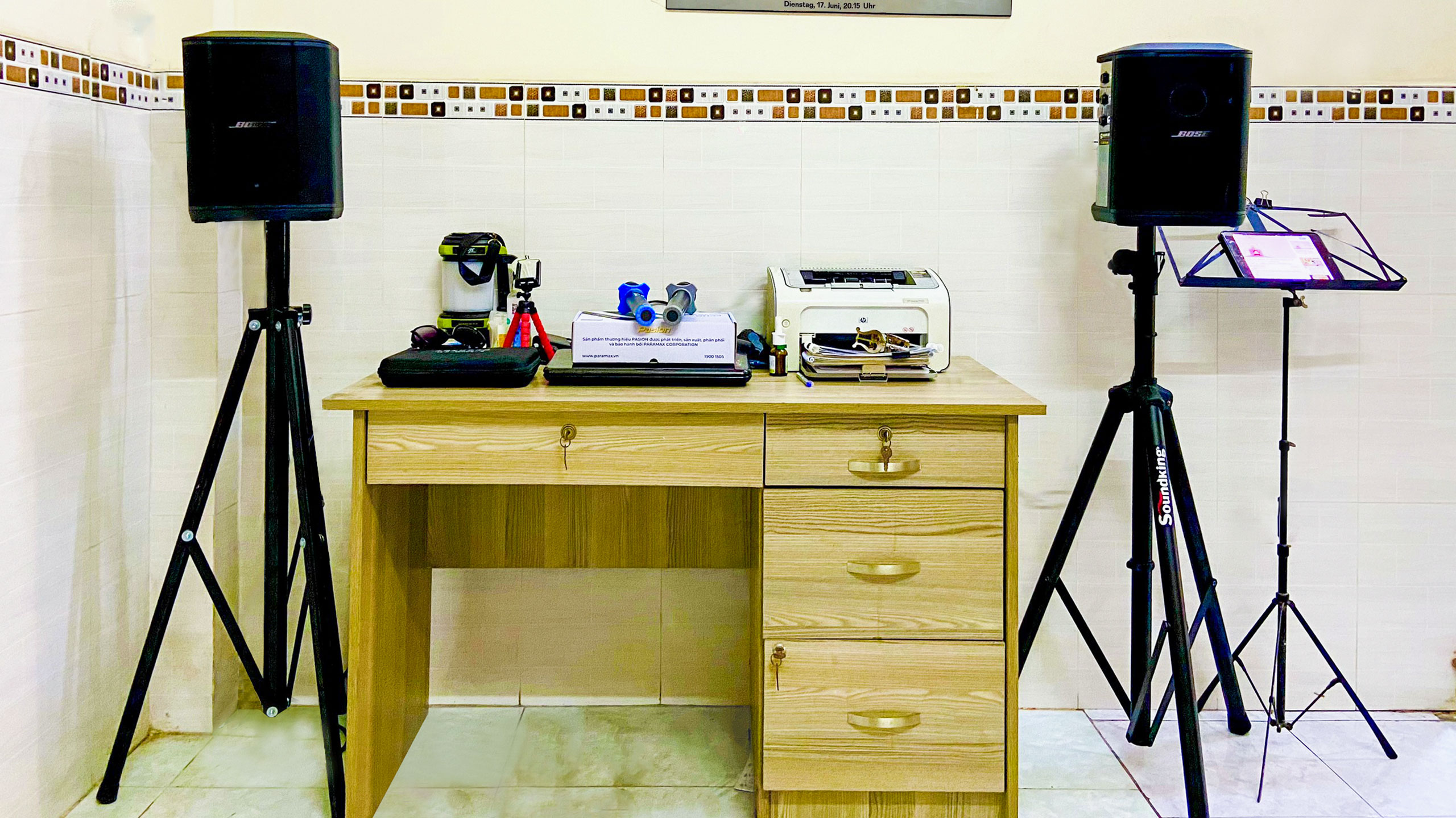 Dan am thanh Karaoke gia dinh voi Bose S1 Pro Plus 13