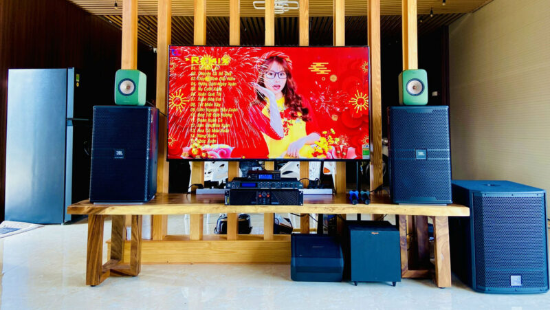 Dan am thanh Karaoke gia dinh cao cap Wharfedale - JBL 18
