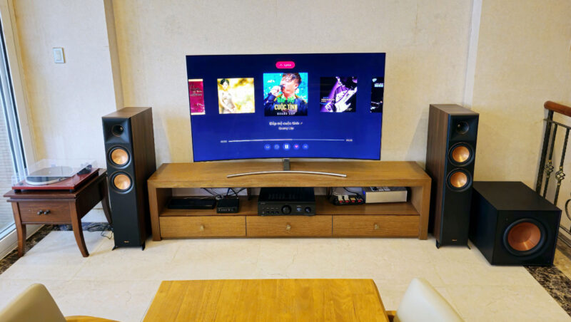 Dan am thanh nghe nhac Denon - Klipsch 08