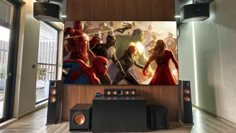 Phong giai tri gia dinh cao cap va He thong am thanh da vung Bose 64