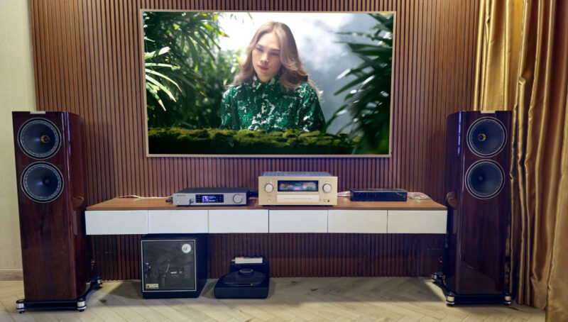 Dan am thanh nghe nhac Hi-end Accuphase E650 - Fyne Audio F702 29