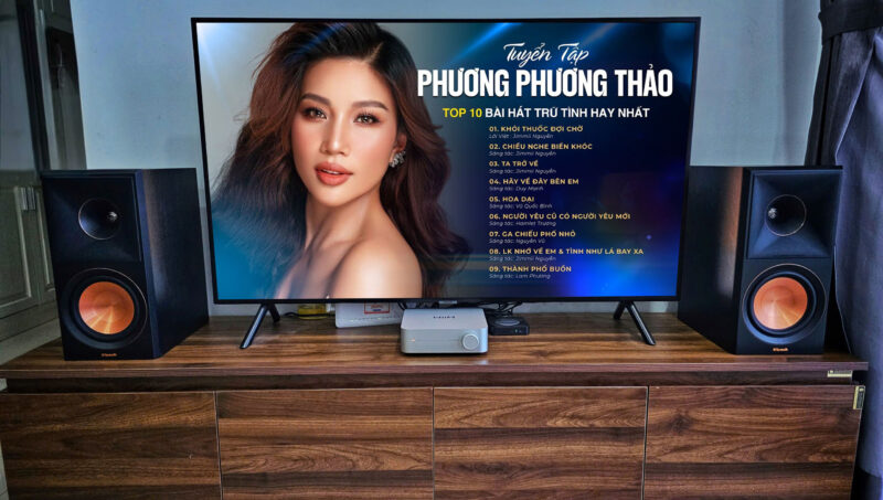 Dan am thanh nghe nhac gia dinh nho gon voi WiiM va Klipsch RP 600M II 09