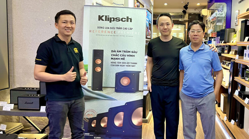 Don tiep dai dien Thuong hieu KLIPSCH ghe tham qua Showroom 06