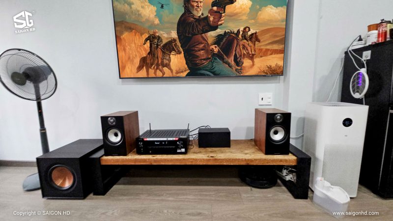 Dan am thanh nghe nhac gia dinh nho gon Denon - B&W 01