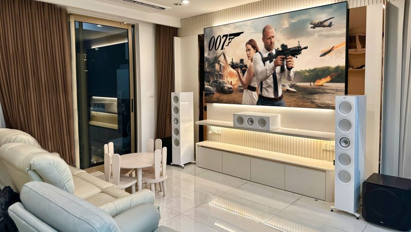 Dan am thanh xem phim cao cap voi dong loa KEF R Series 24