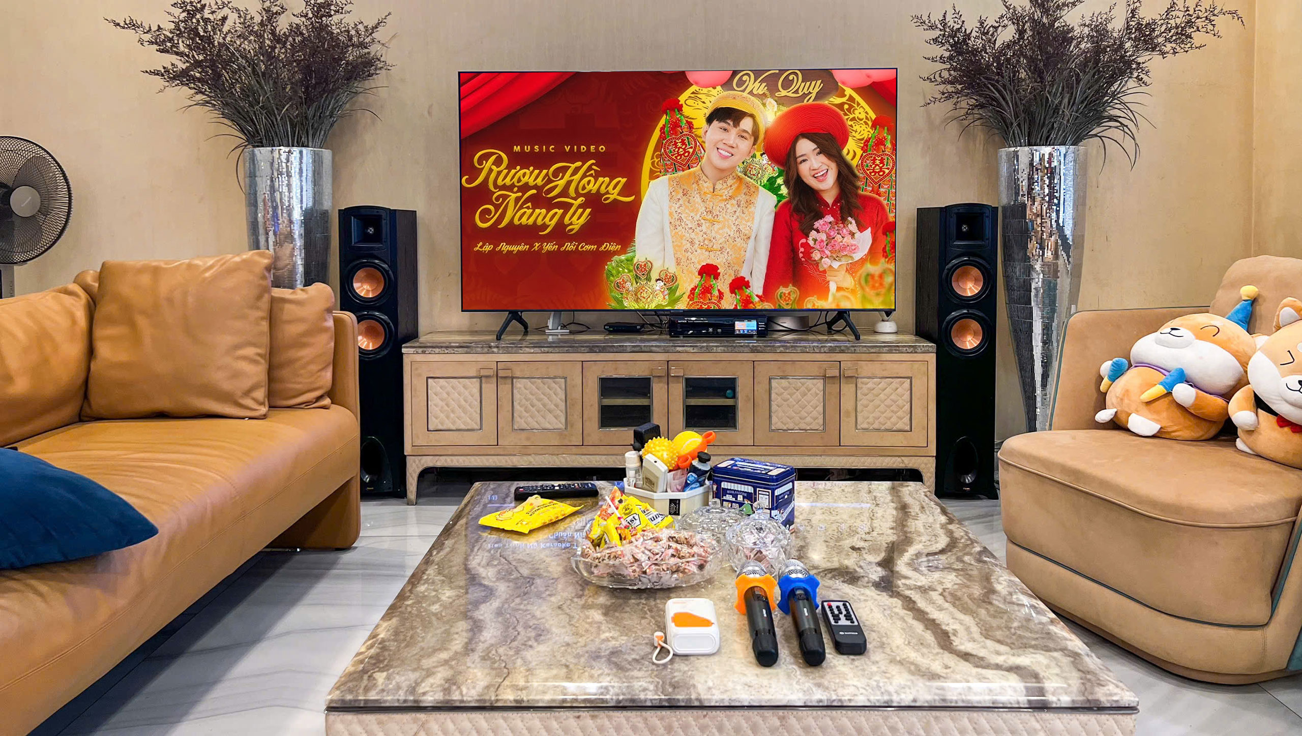 Dan am thanh Karaoke Sumico SU 400 - Klipsch Synergy Black Label F200 15