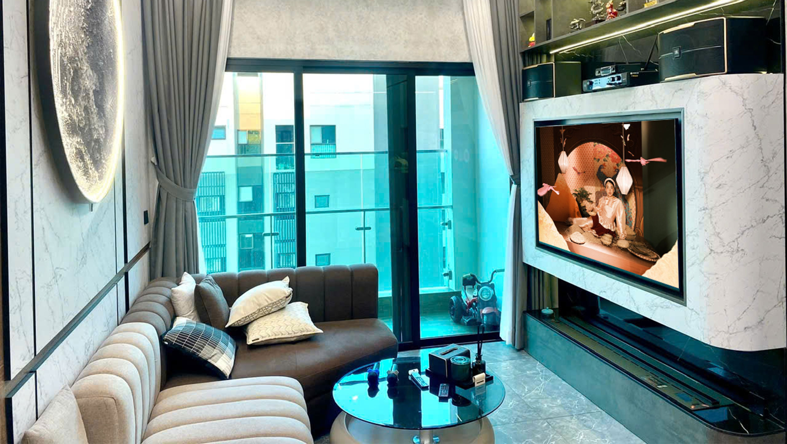 Dan am thanh Karaoke gia dinh JBL Beyond 1 - JBL Pasion 8 - JBL VM300E 13