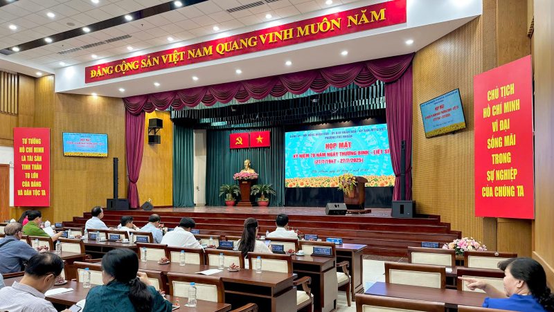 SAIGON HD ho tro he thong am thanh cho su kien Hop mat ky niem 78 nam ngay thuong binh liet si 16