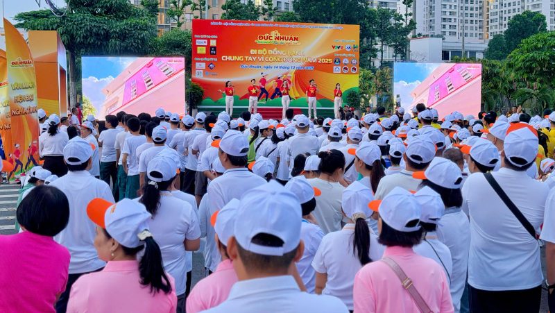 SAIGON HD tai tro he thong am thanh su kien Di bo dong hanh chung tay vi cong dong 2025 40