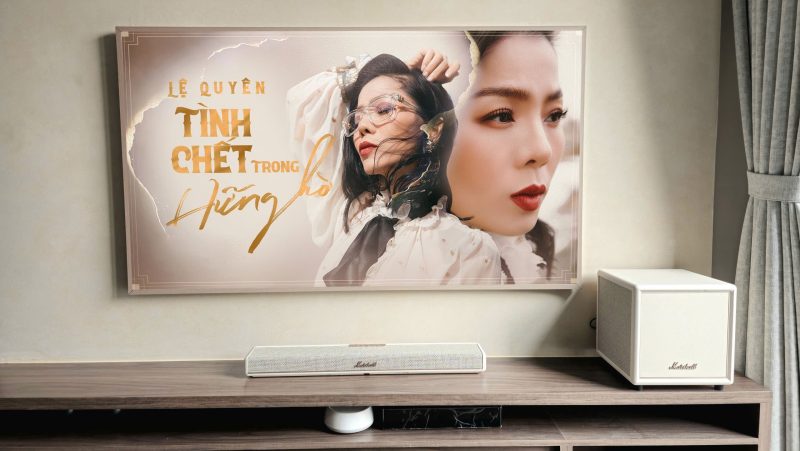 Dan am thanh Soundbar Marshall Heston 60 - Heston Sub 200 - Dau dia than JBL Spinner BT 17