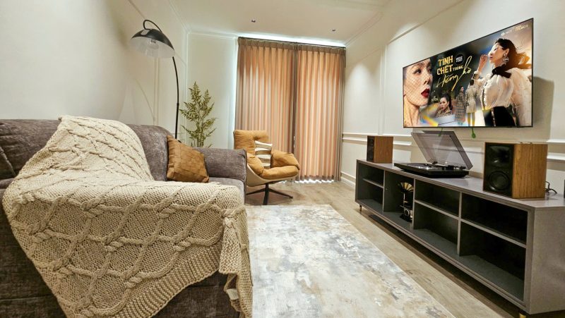 Dan am thanh nghe nhac gia dinh Klipsch The Fives - Dau dia than Sony PS LX310BT 23