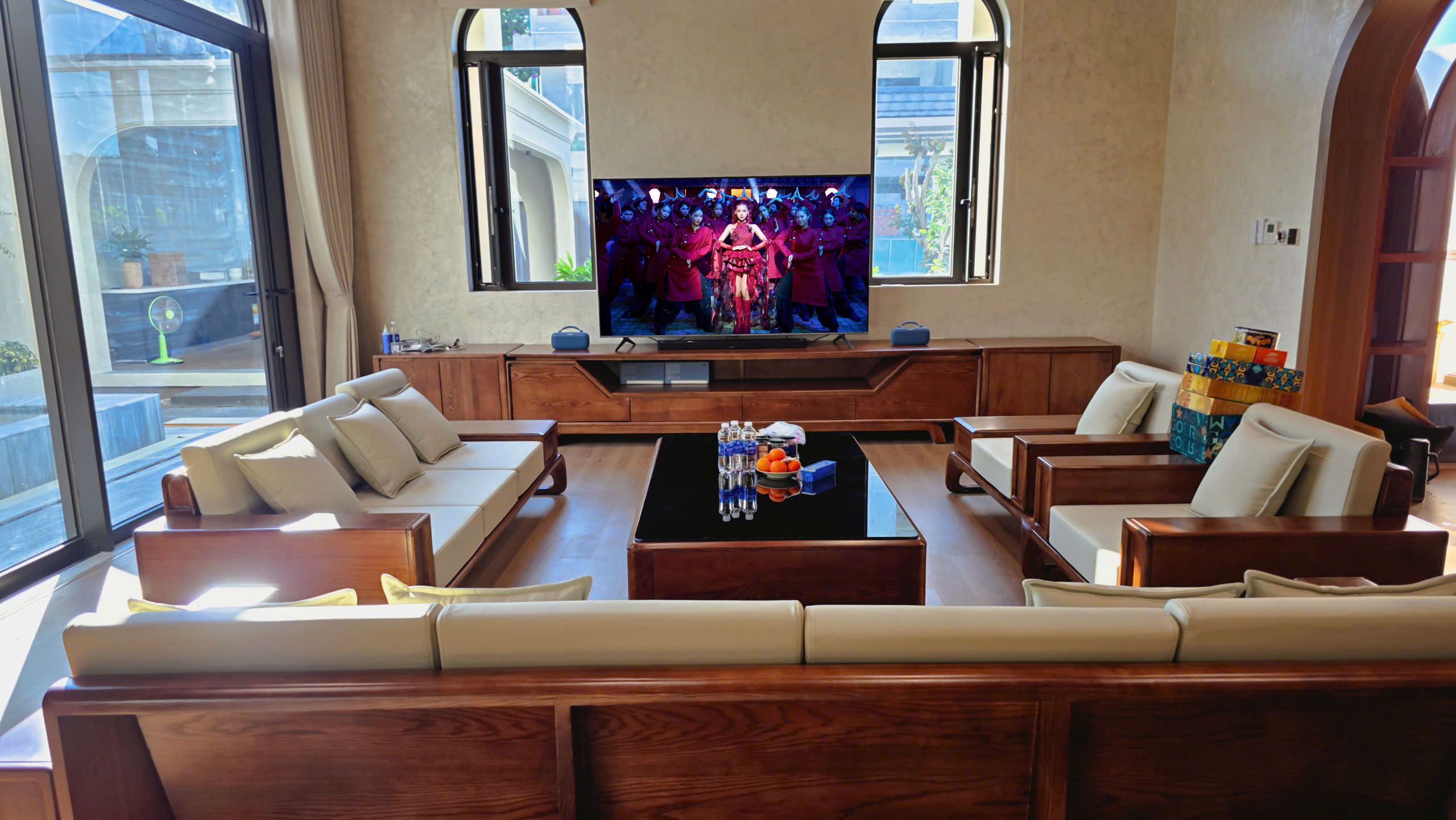 Dan am thanh Karaoke chuyen nghiep Bose L1 Pro16 - He thong am thanh giai tri Bose Smart Ultra SoundBar 33